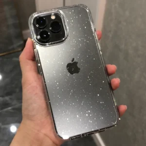 قاب گوشی سیلیکونی شفاف اکلیلی مخصوص آیفون
