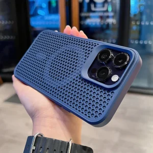 قاب آیفون سیلیکونی مگ سیف دار طرح توری Mac Pro Mesh